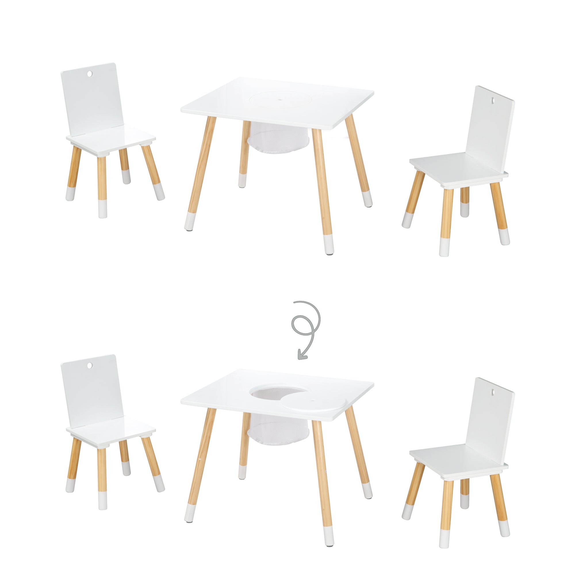 Roba 450029WE Sitzgruppe mit Aufbewahrungsnetz weiß – Spielmöbel - Bild 7 Roba 450029WE Sitzgruppe mit Aufbewahrungsnetz weiß – Spielmöbel - Produktbild 7