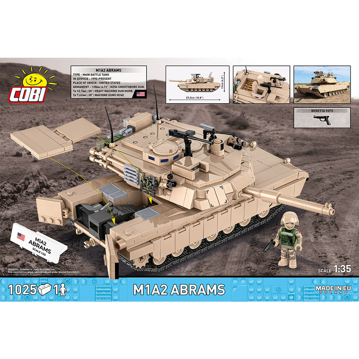 COBI 2632 - M1A2 ABRAMS US - Bild 4 COBI 2632 - M1A2 ABRAMS US - Bild 4