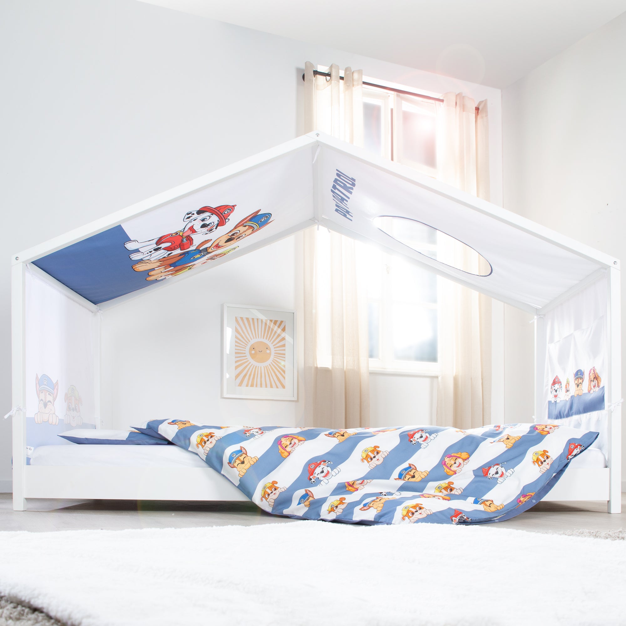 Roba 0286PW1 Hausbettbezug 90x200 cm Paw Patrol weiß – Bettenzubehör - Bild 6 Roba 0286PW1 Hausbettbezug 90x200 cm Paw Patrol weiß – Bettenzubehör - Produktbild 6