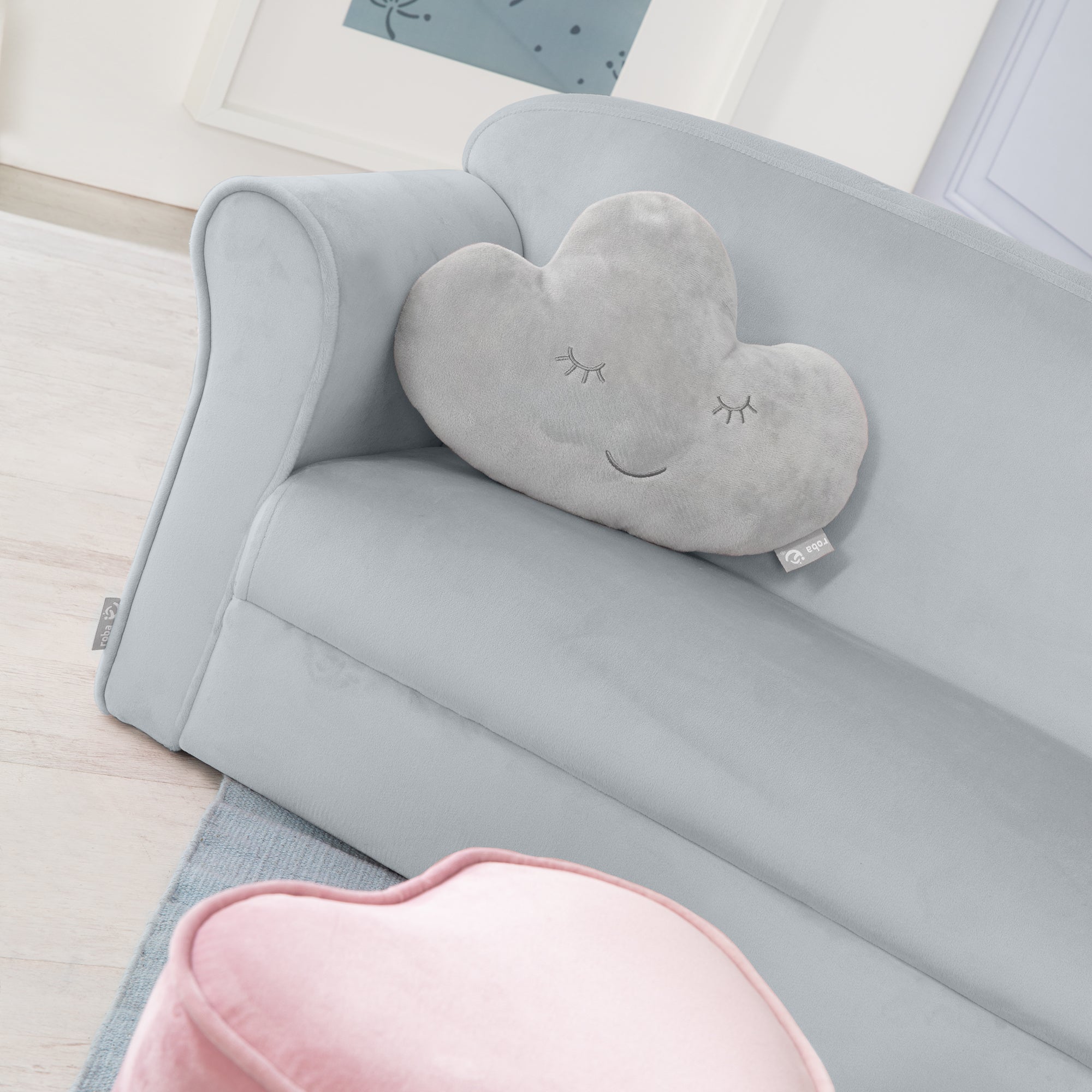 Roba 450111GA Kindersofa grau – Spielmöbel - Bild 2 Roba 450111GA Kindersofa grau – Spielmöbel - Produktbild 2