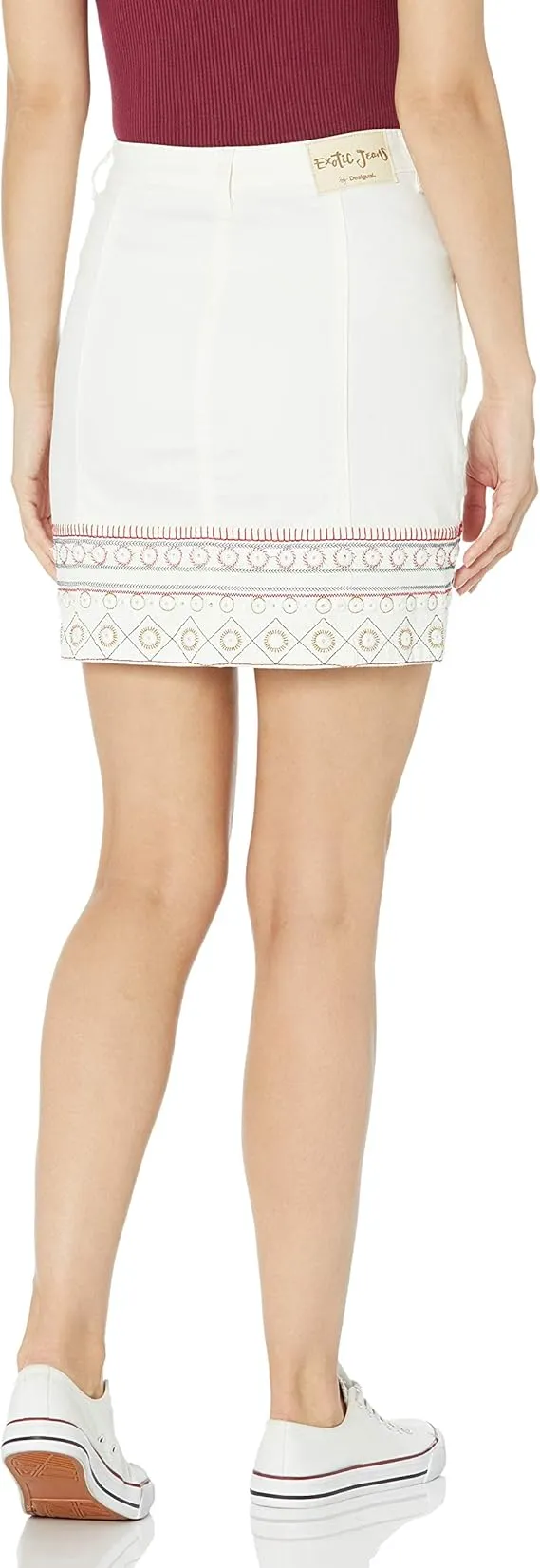 Desigual Damen Rock „Boho Maxi“ - Weiß 22SWFW02 GR. L Desigual Damen Rock „Boho Maxi“ - Weiß 22SWFW02 GR. L
