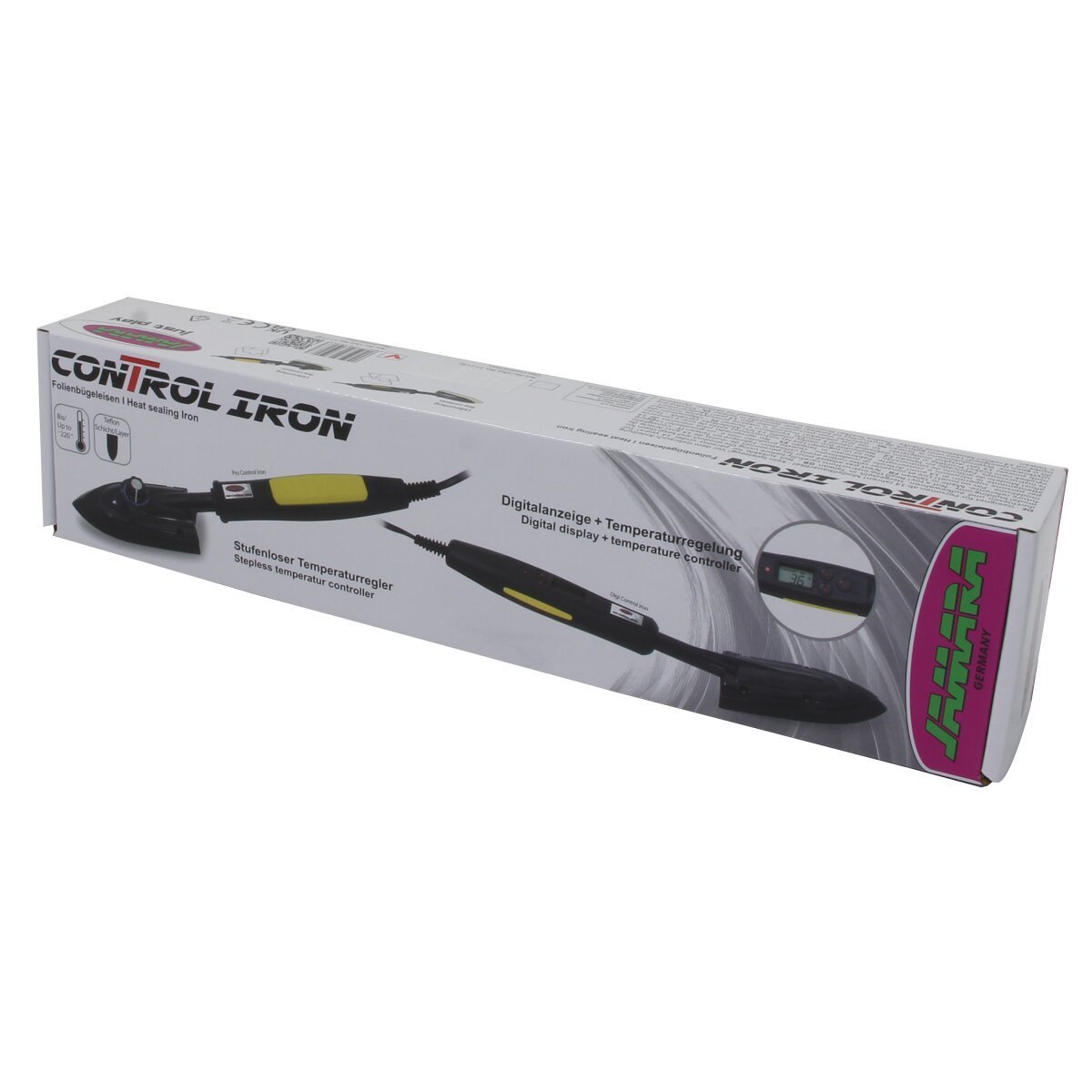 JAMARA Folienbügeleisen Pro Control Iron mit stufenloser Temperaturregelung
