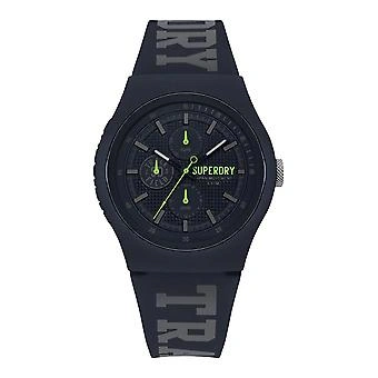 Superdry SYG188UU - Herrenarmbanduhr „Urban Track & Field“, 43 mm, Blau