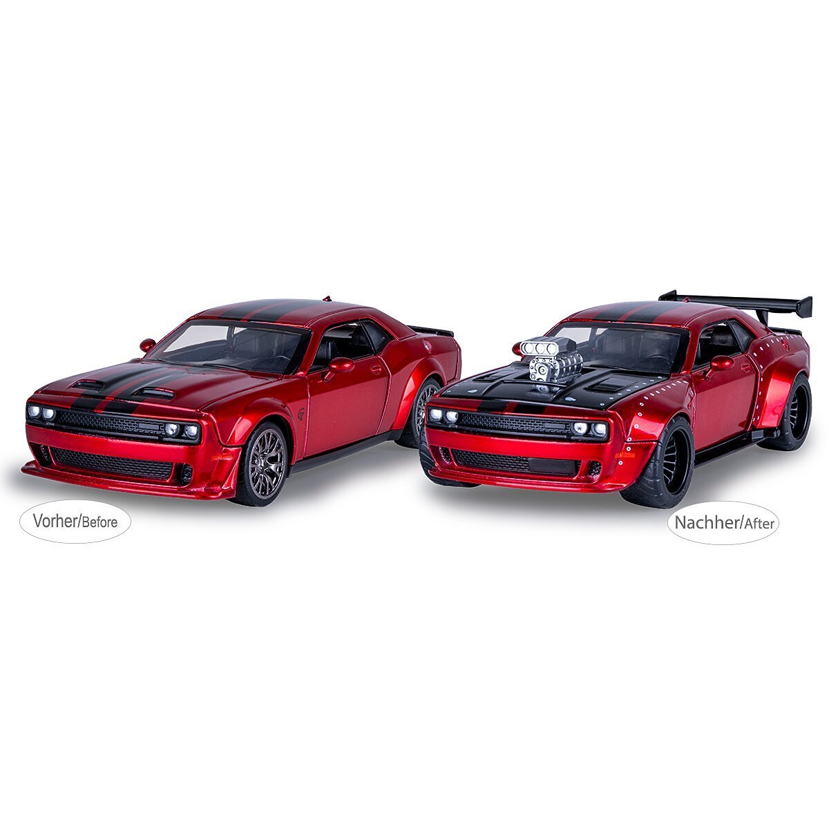 JAMARA Dodge Challenger SRT Jailbreak Diecast 1:36 rot 2in1 ab 3 Jahren JAMARA Dodge Challenger SRT Jailbreak Diecast 1:36 rot 2in1 ab 3 Jahren