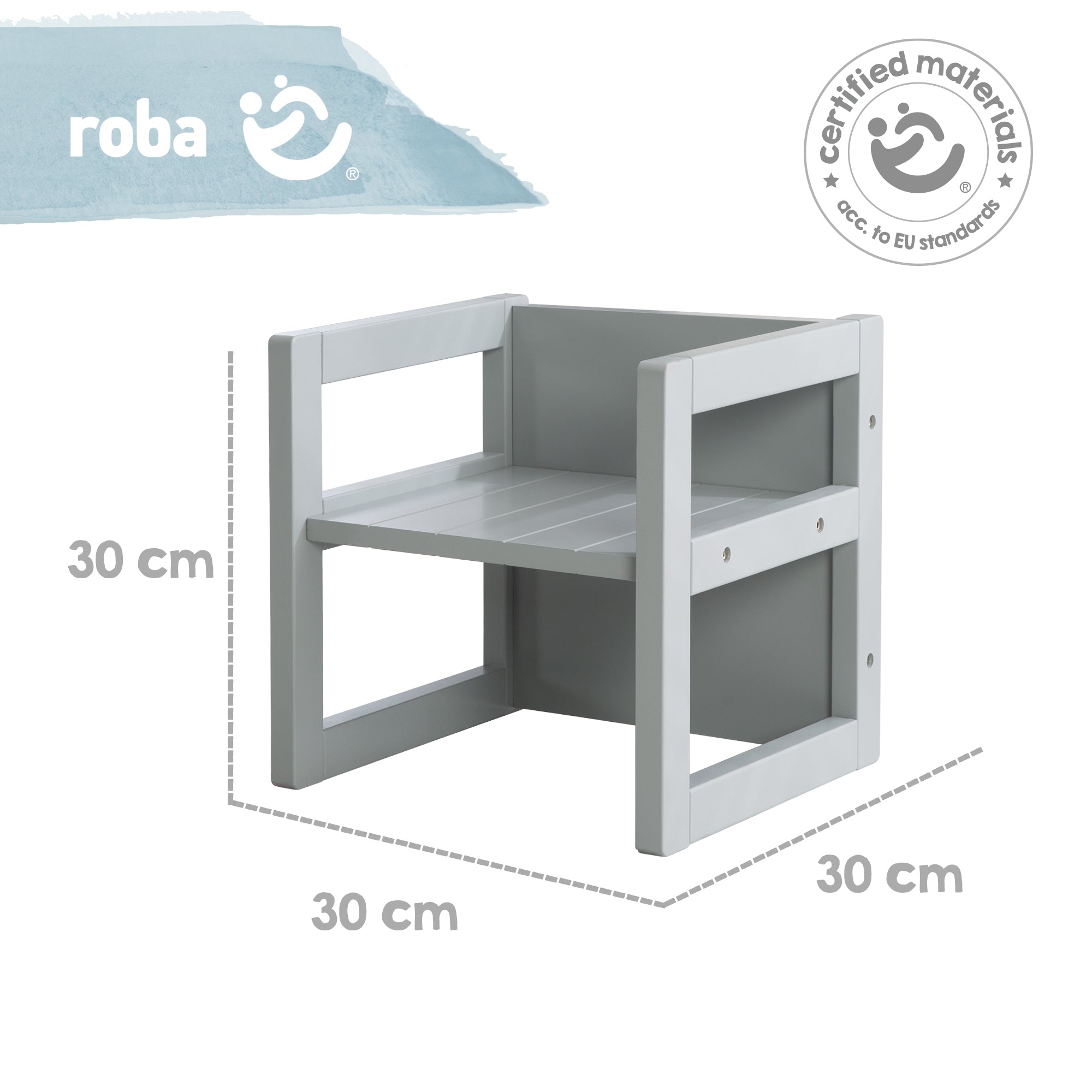 Roba 3031GA Sitzhocker grau – Spielmöbel - Bild 7 Roba 3031GA Sitzhocker grau – Spielmöbel - Produktbild 7