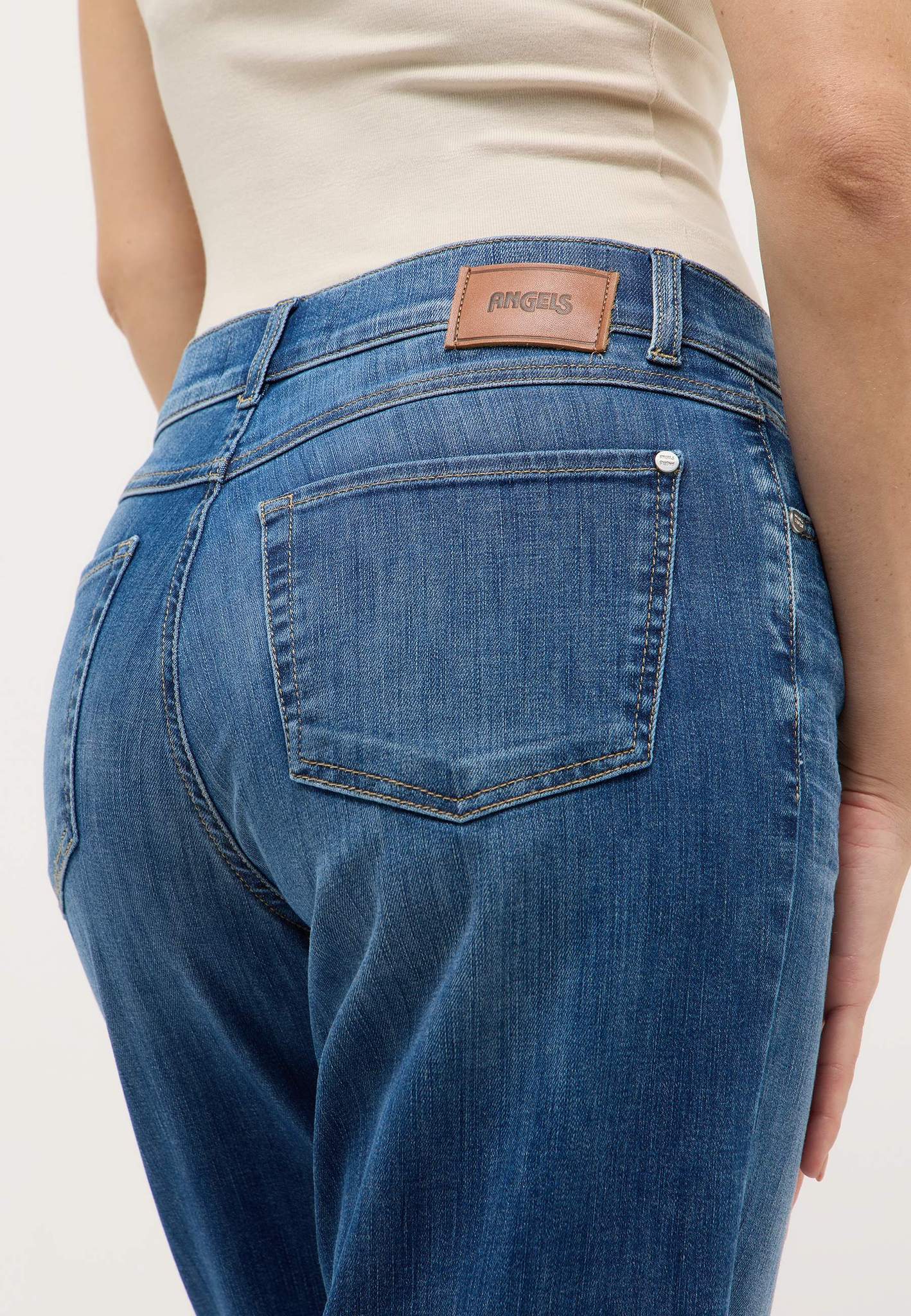 ANGELS 350360028B Damen Jeans Evy O-Shape - Blau
