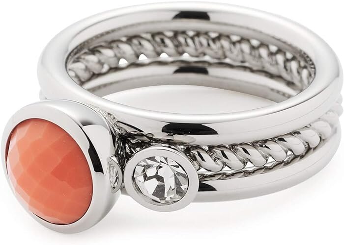 Leonardo 17918 Set/2, Ring 18 Letizia Leonardo, 17918, Set/2, Ring, 18, Letizia, Zubehor, Schmuck, Ring, Silber