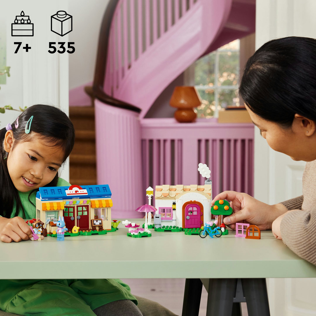 LEGO® Animal Crossing™ Nooks Laden und Sophies Haus Spielzeug mit Figuren 77050 Kind, Weiblich, Mädchen, Person, Spielzeug