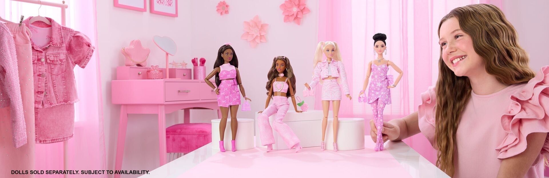 Barbie Deluxe Style - Flare Jeans - Mattel - MATTEL JJN72 Produktfoto - Mattel - Barbie Deluxe Style - Flare Jeans - Modell MATTEL JJN72 Produktbild fuer Online-Shop