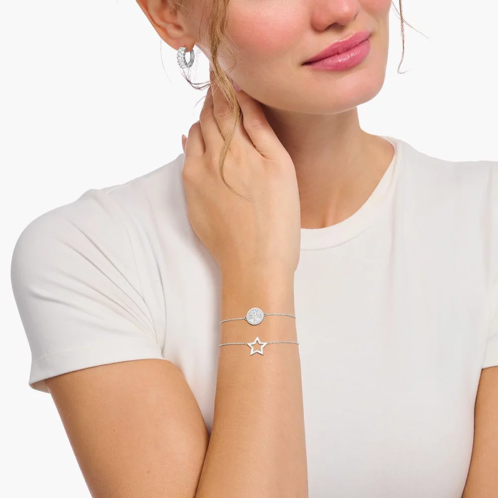 Thomas Sabo Armband Tree Of Love Länge 19 Cm Silber A2160-007-21-L19V Thomas Sabo Armband Tree Of Love Länge 19 Cm Silber A2160-007-21-L19V