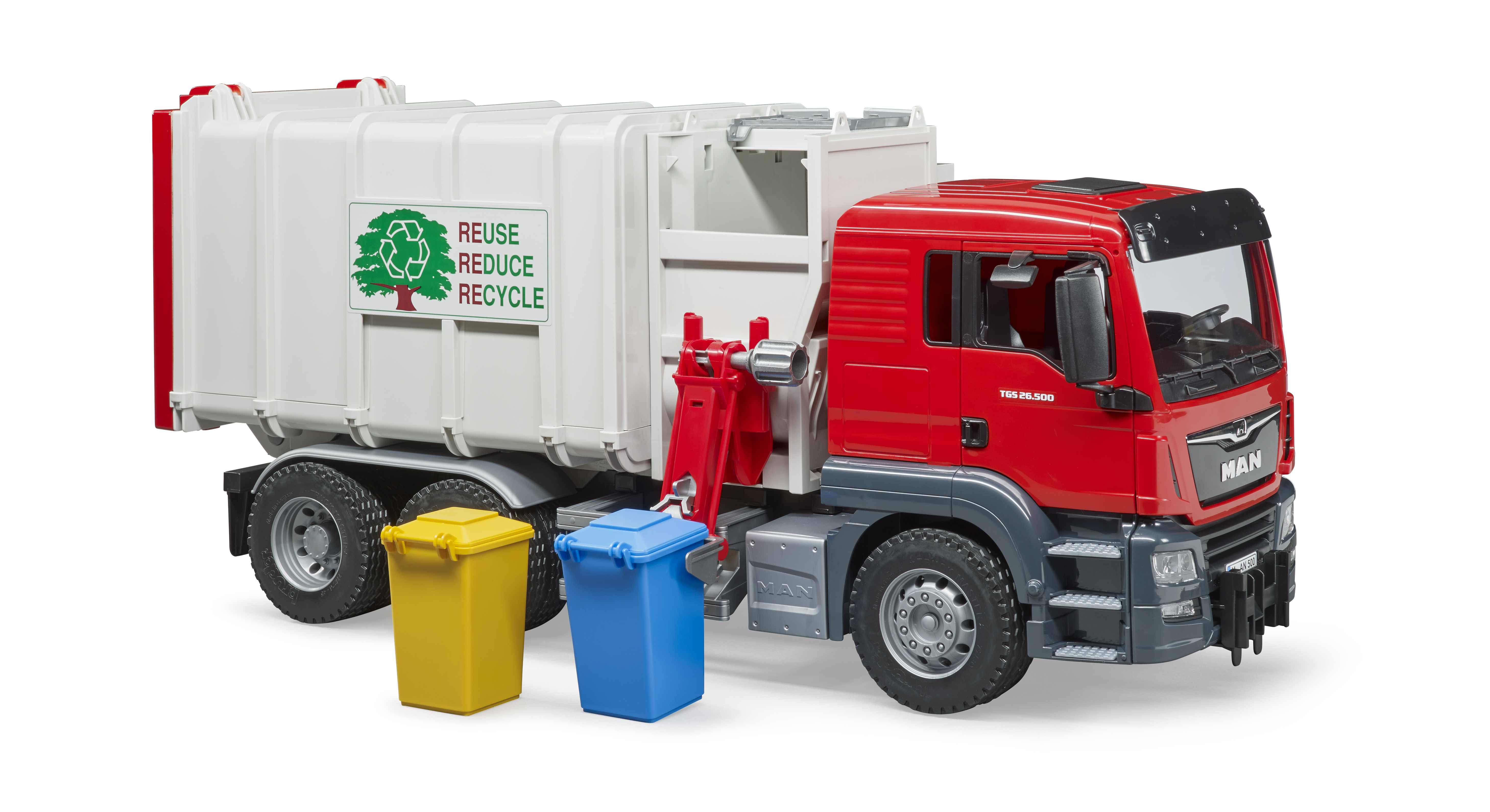 BRUDER 03761 - MAN TGS Seitenlader Müll LKW BRUDER 03761 - MAN TGS Seitenlader Müll LKW