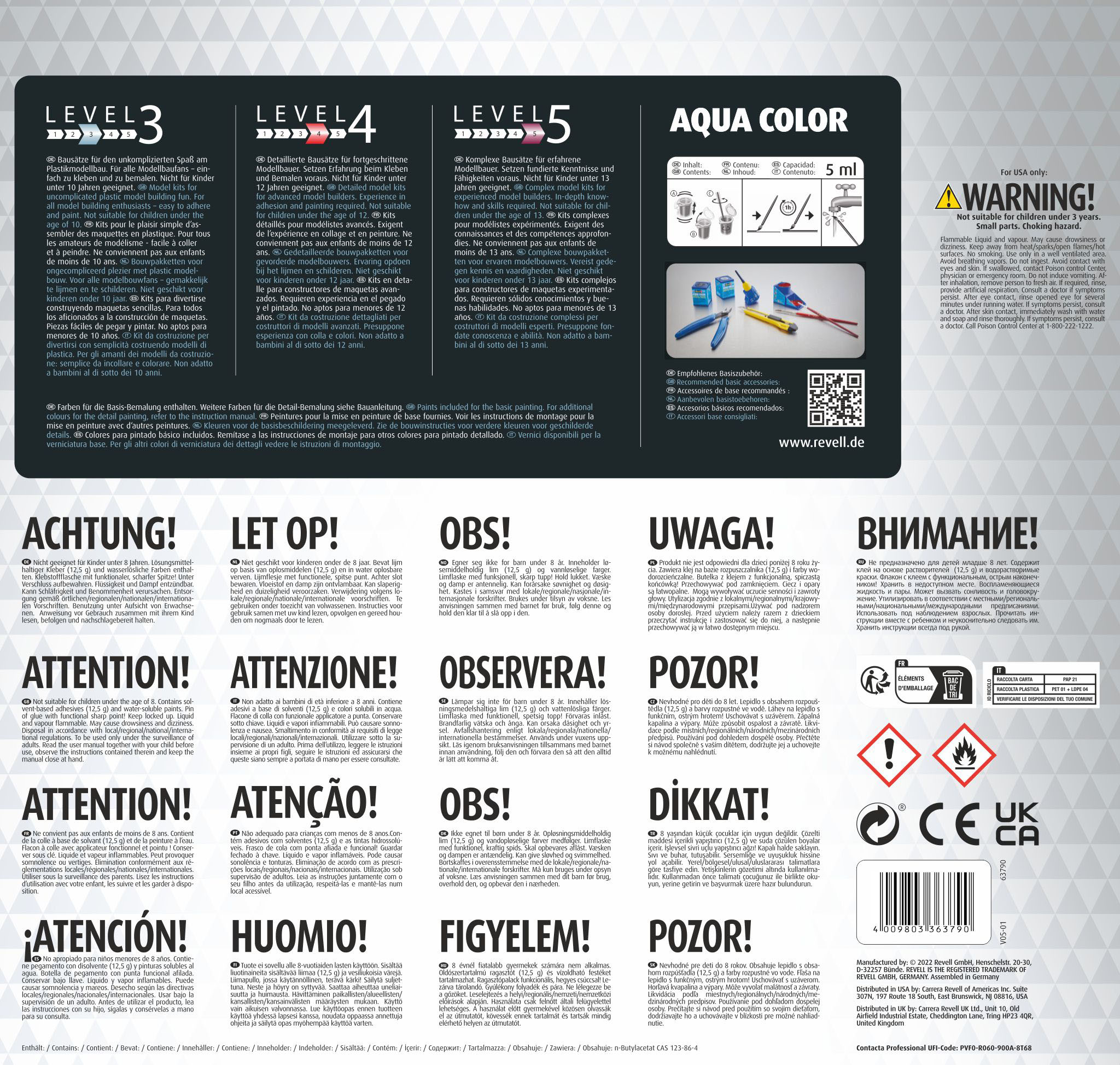 Revell 63790 Model Set Arado Ar E.555 - P-Series Werbung, Plakat, Seite, Text