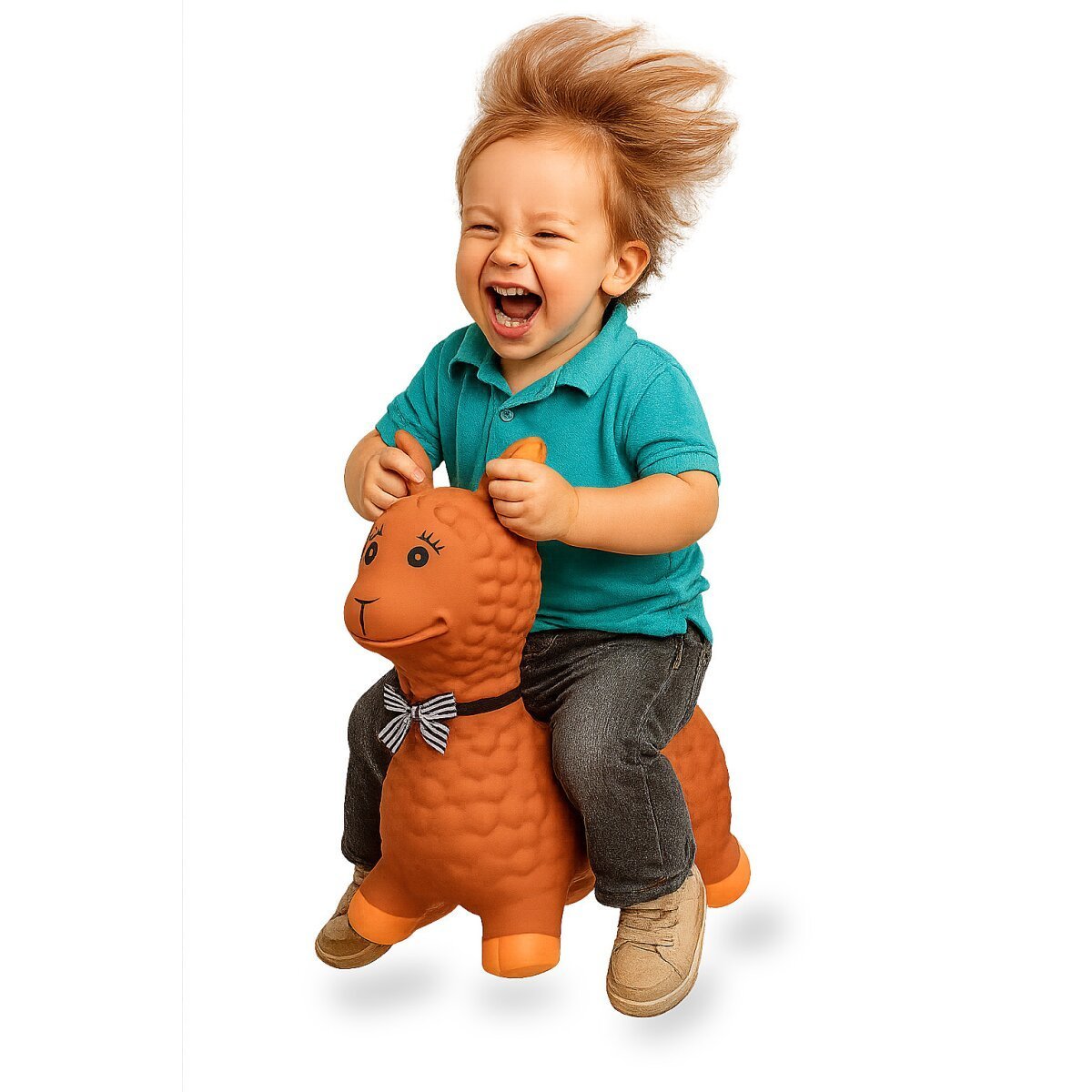 JAMARA Hüpftier Lama HoppyDoo braun mit Pumpe ab 12 Monaten JAMARA Hüpftier Lama HoppyDoo braun mit Pumpe ab 12 Monaten