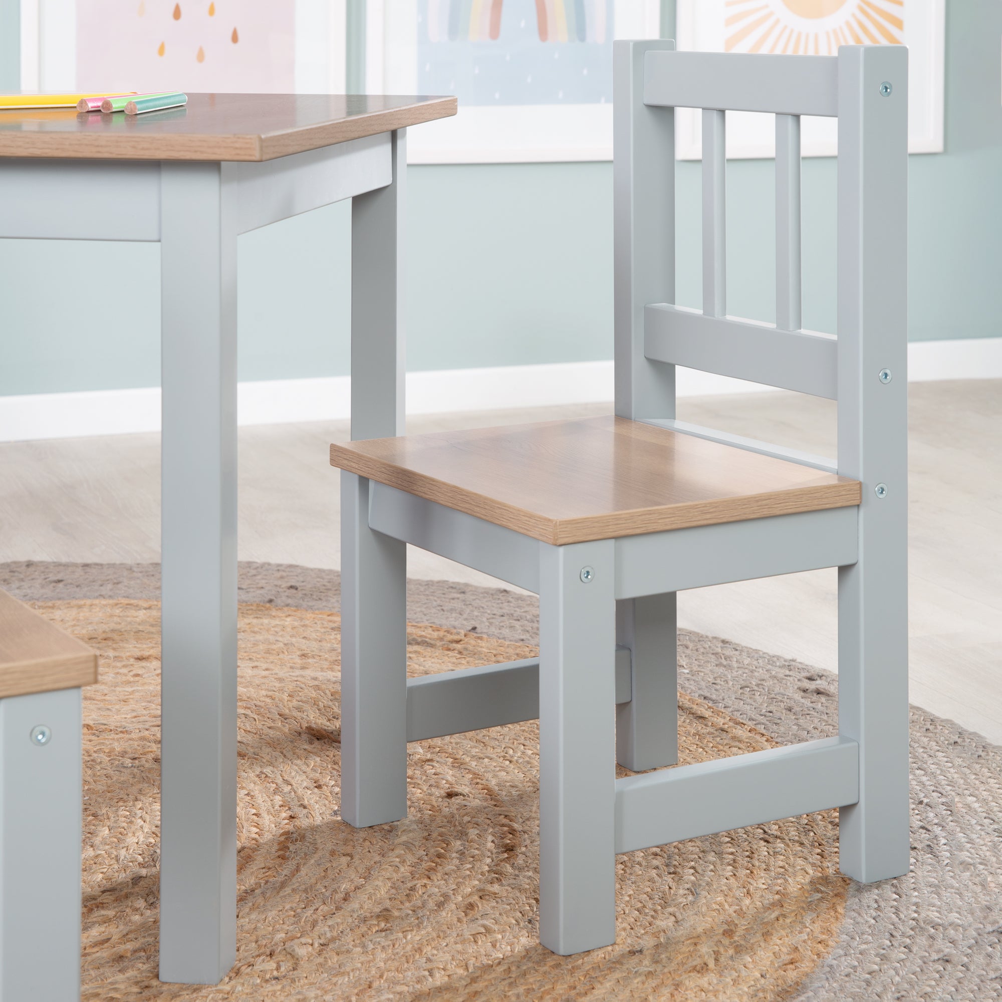 Roba 450040HTP Kindersitzgruppe holz taupe – Spielmöbel - Produktbild 12