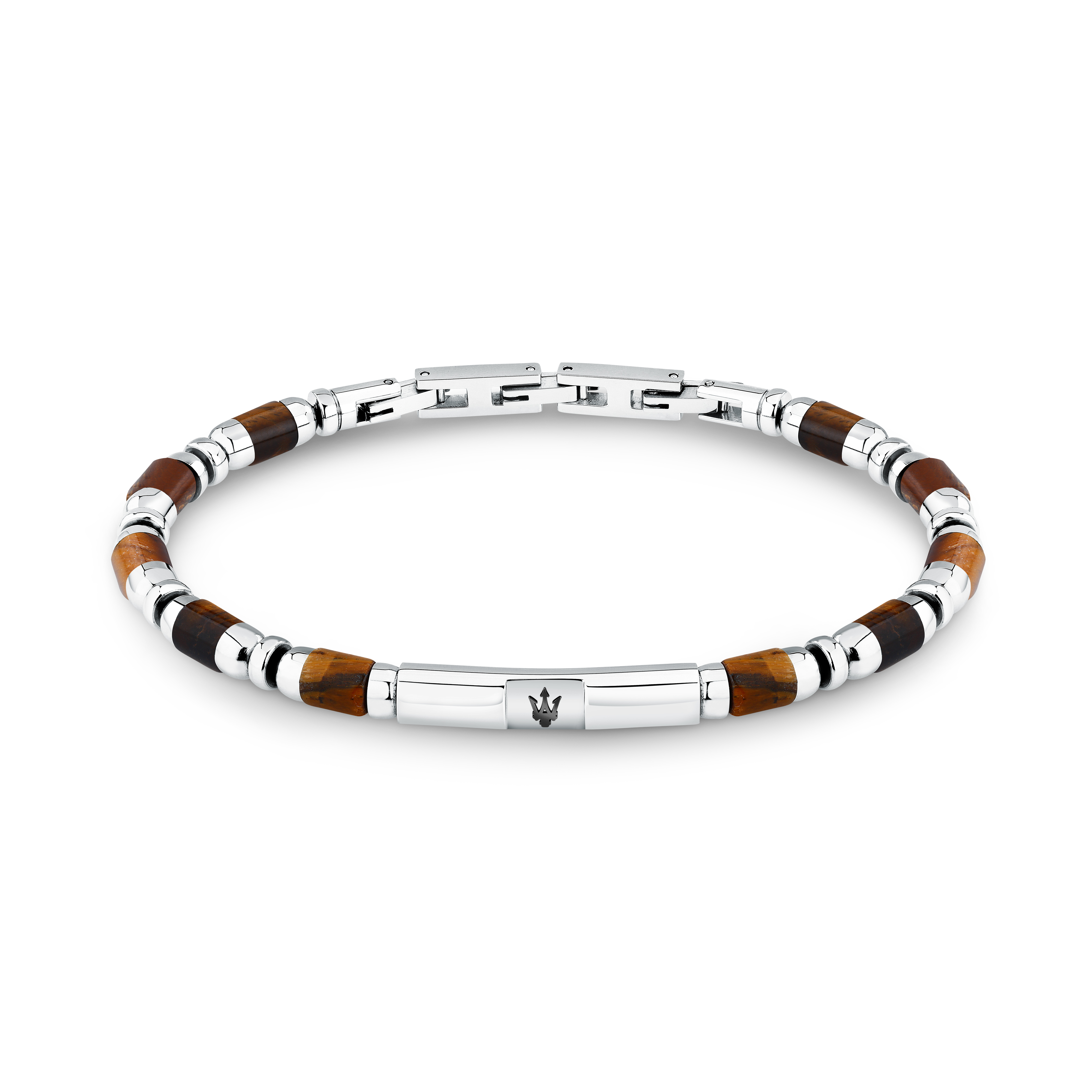 Maserati Armband Herren Black tiger eye 19+3cm