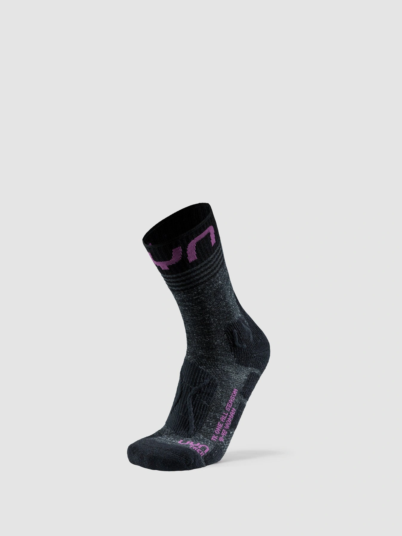 UYN Damen Trekkingsocken One All Season Mid S100313B223 - Schwarz/Lila GR. 35/36
