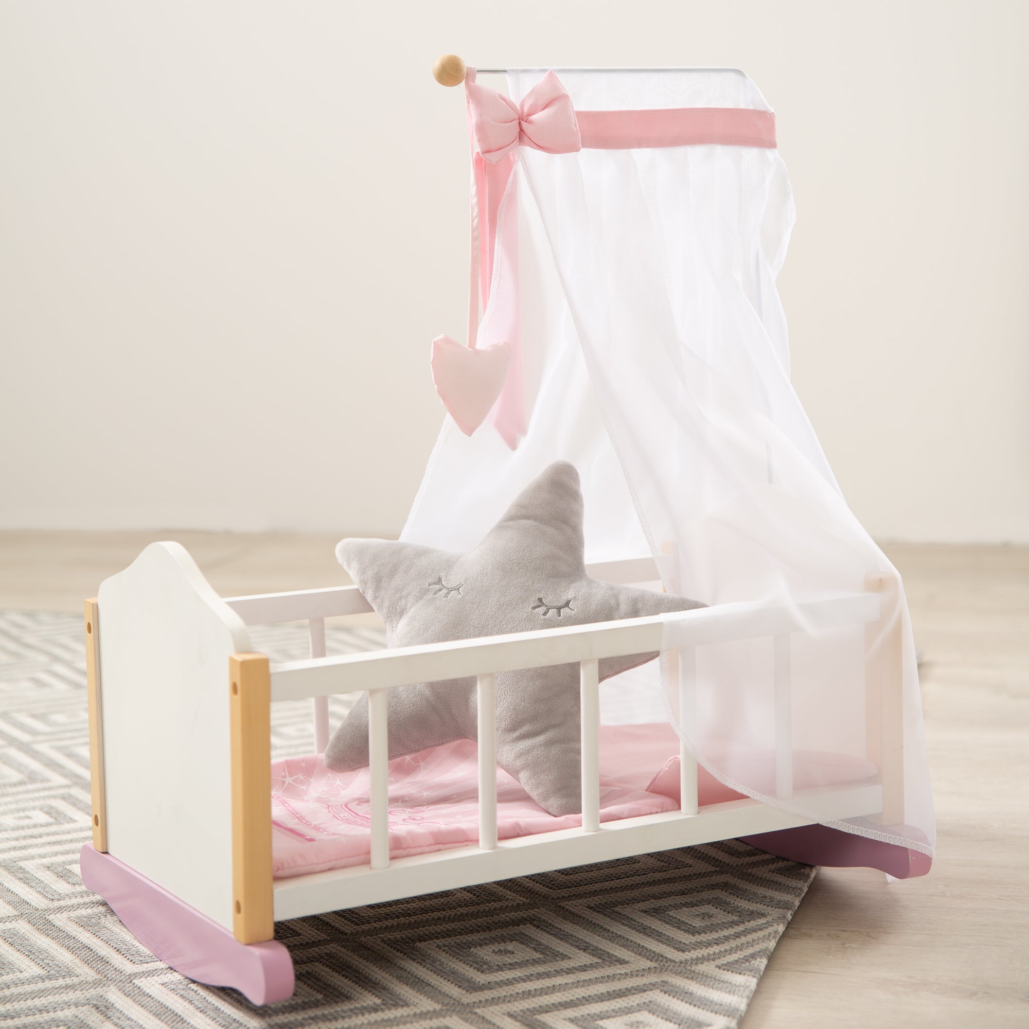 Roba 490035984 Puppenwiege Scarlett weiß – Puppenmöbel & Häuser - Bild 6 Roba 490035984 Puppenwiege Scarlett weiß – Puppenmöbel & Häuser - Produktbild 6