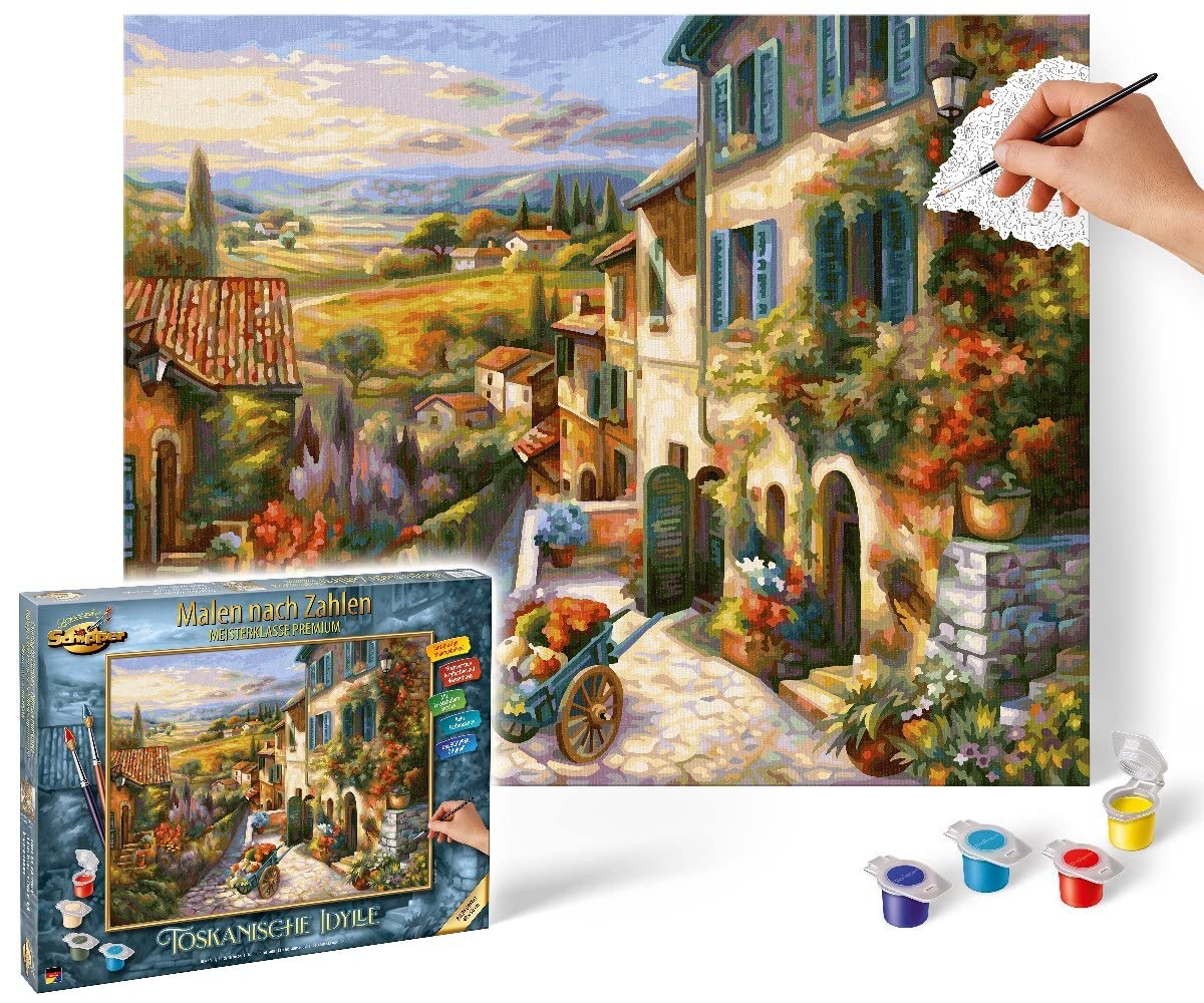Schipper Mnz - Toskanische Idylle - Malset Mit Mediterranem Flair 609130879 Kunst, Malerei, Pinsel, Gerät, Werkzeug