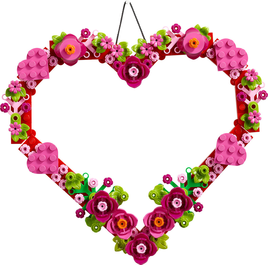 LEGO® Herz-Deko 40638 Zubehor, Schmuck, Halskette, Florales Design, Muster