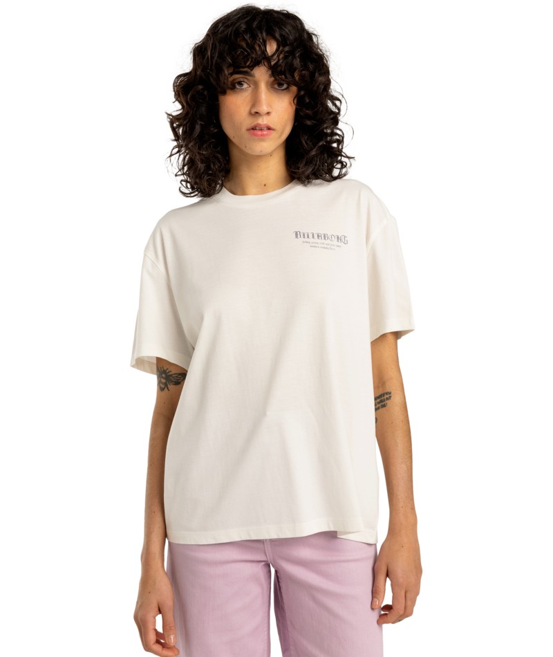 Billabong Wild and Free T-Shirt für Damen Bekleidung, T-shirt, Ärmel, Person, Bluse