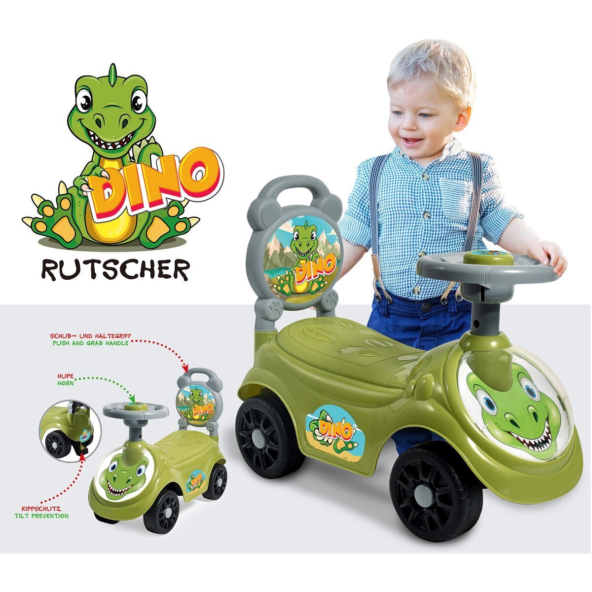 JAMARA Rutscher Dino 2in1 ab 12 Monaten JAMARA Rutscher Dino 2in1 ab 12 Monaten