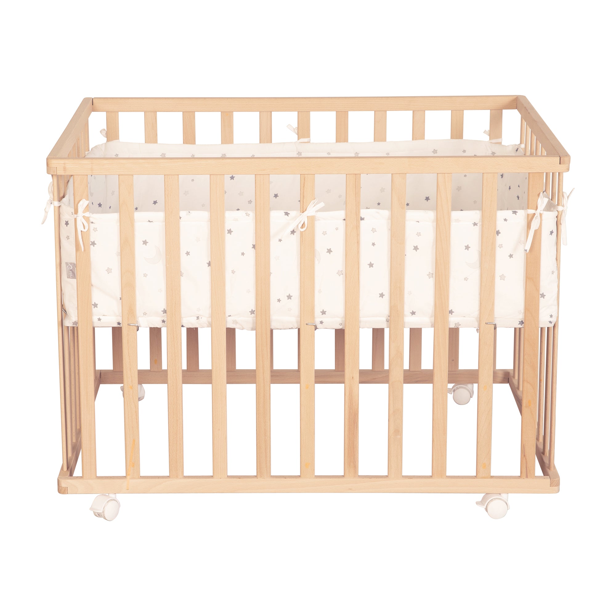 Roba 0241NAV235 Laufgitter 100x75 Sternenzauber grau Bio Buche natur - Produktbild 6