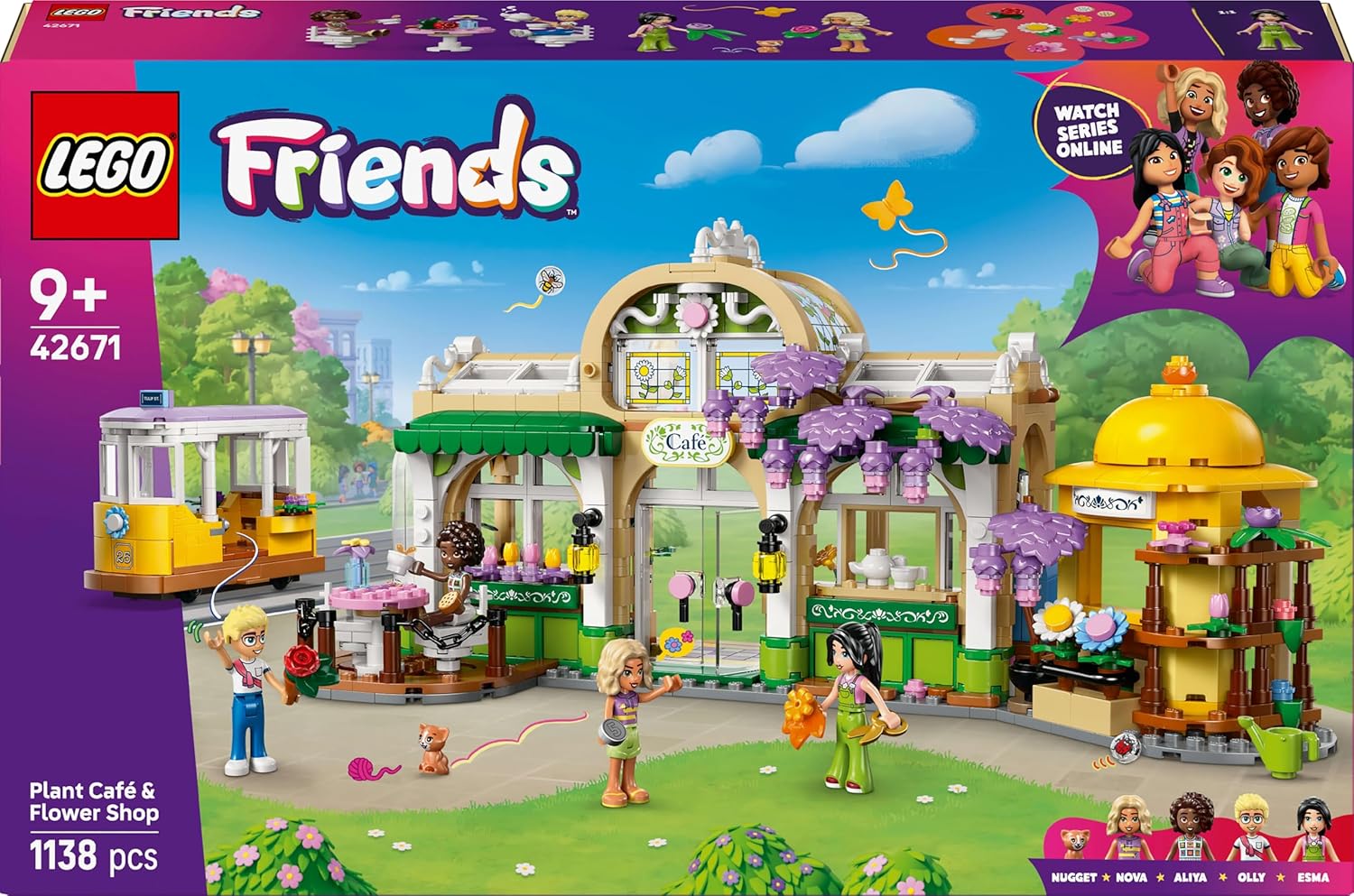 LEGO® Friends 42671 Pflanzencafé und Blumenkiosk