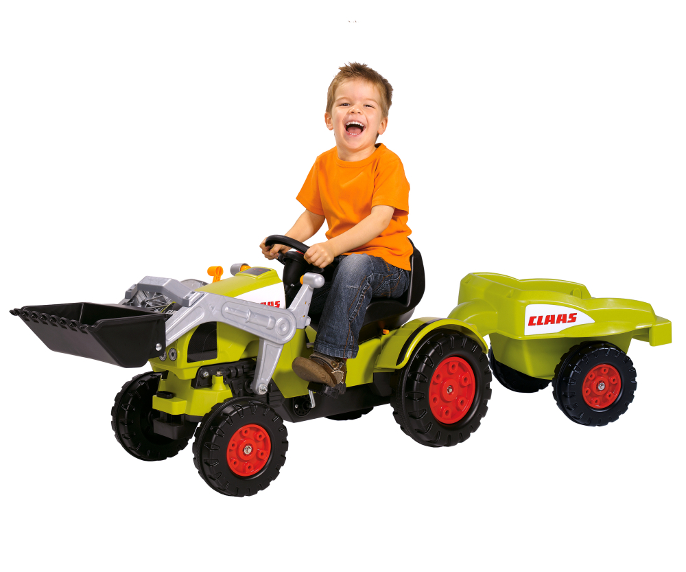 BIG Claas Celtis + Anhänger Kindertraktor