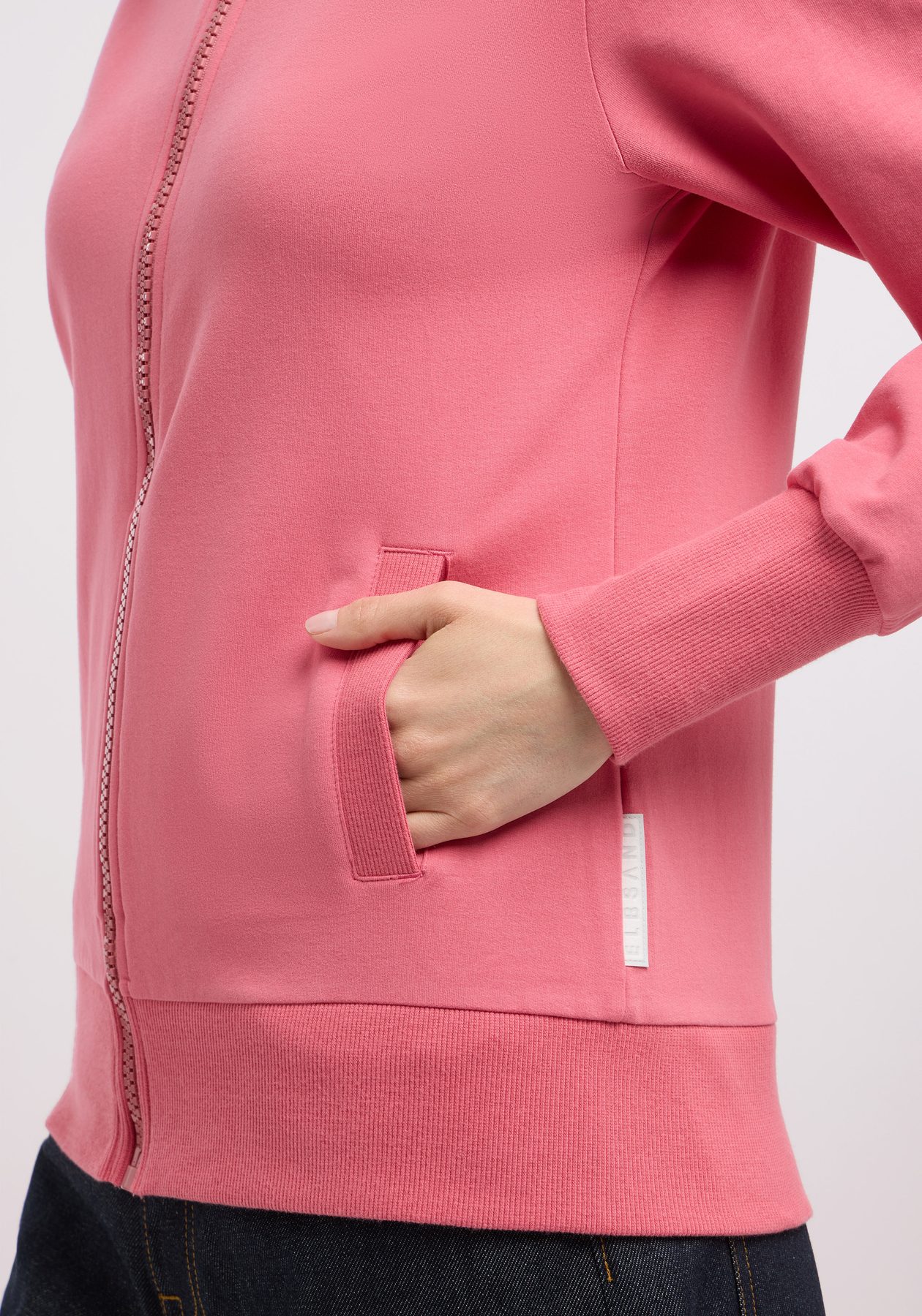 Elbsand Alvis Sweatjacke in Hellrosa