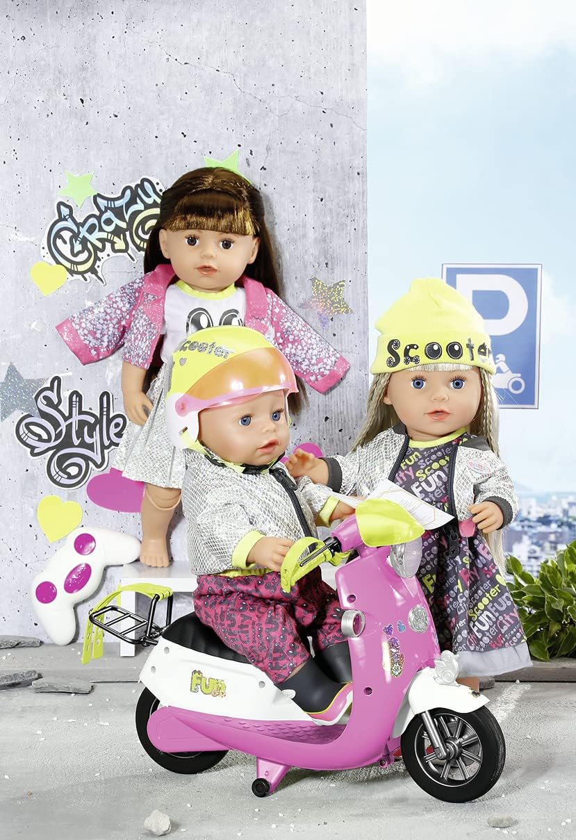 Puppe, Person, Rad, E-Scooter, Baby