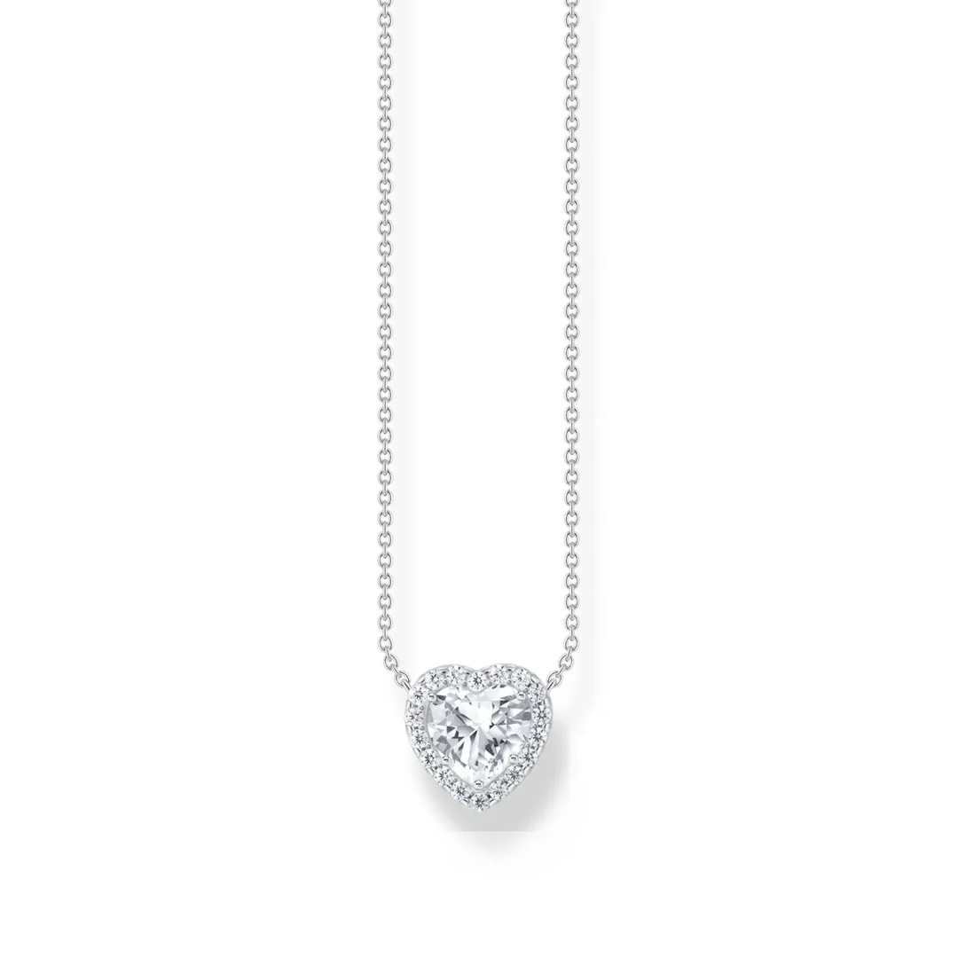 Thomas, Sabo, Kette, Mit, Anhänger, Halo, Herz, Länge, 45, Cm, Silber, KE2280-051-14-L45V