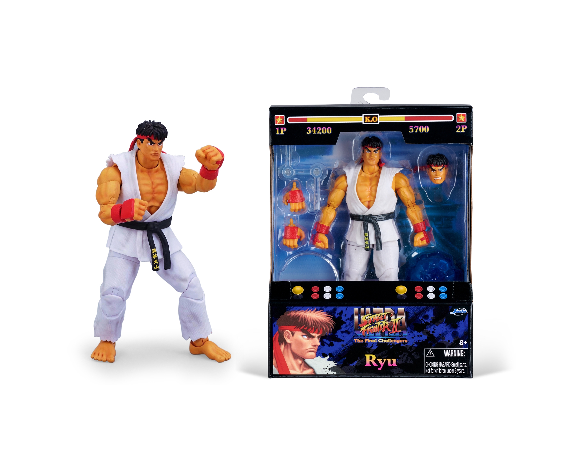 JADA 253252025 Street Fighter II Ryu 6" Figure