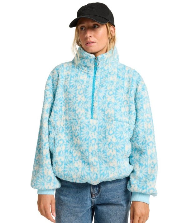 Billabong Time Off Polar Fleece Half-Zip für Damen Vlies, Pullover, Sweatshirt, Kapuzenpulli, Jacke, Vlies, Strickwaren, Pullover, Sweatshirt, Kapuzenpulli