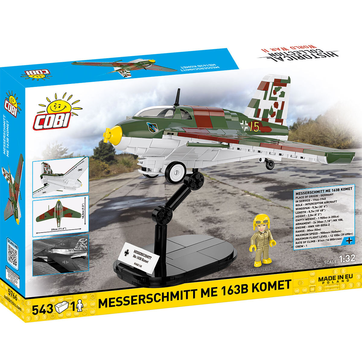 COBI 5766 - Messerschmitt ME 163B KOMET - Bild 2 COBI 5766 - Messerschmitt ME 163B KOMET - Bild 2