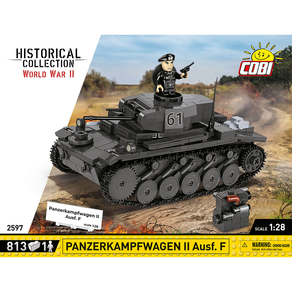 COBI 2597 - Panzerkampfwagen II AUSF. 1:28 - Bild 3