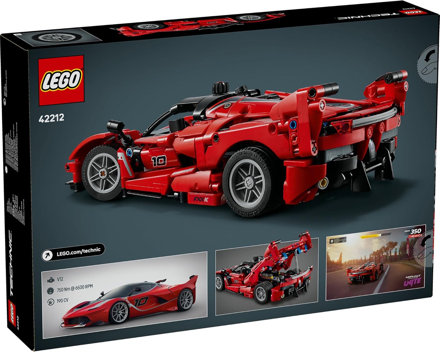 LEGO Technic 42171 Mercedes-AMG F1 W14 E Performance Rennwagen in Schwarz mit realistischen Details