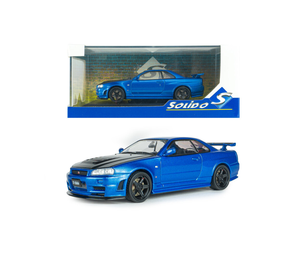 Solido 1:43 Nissan Skyline GT-R (R34) blau