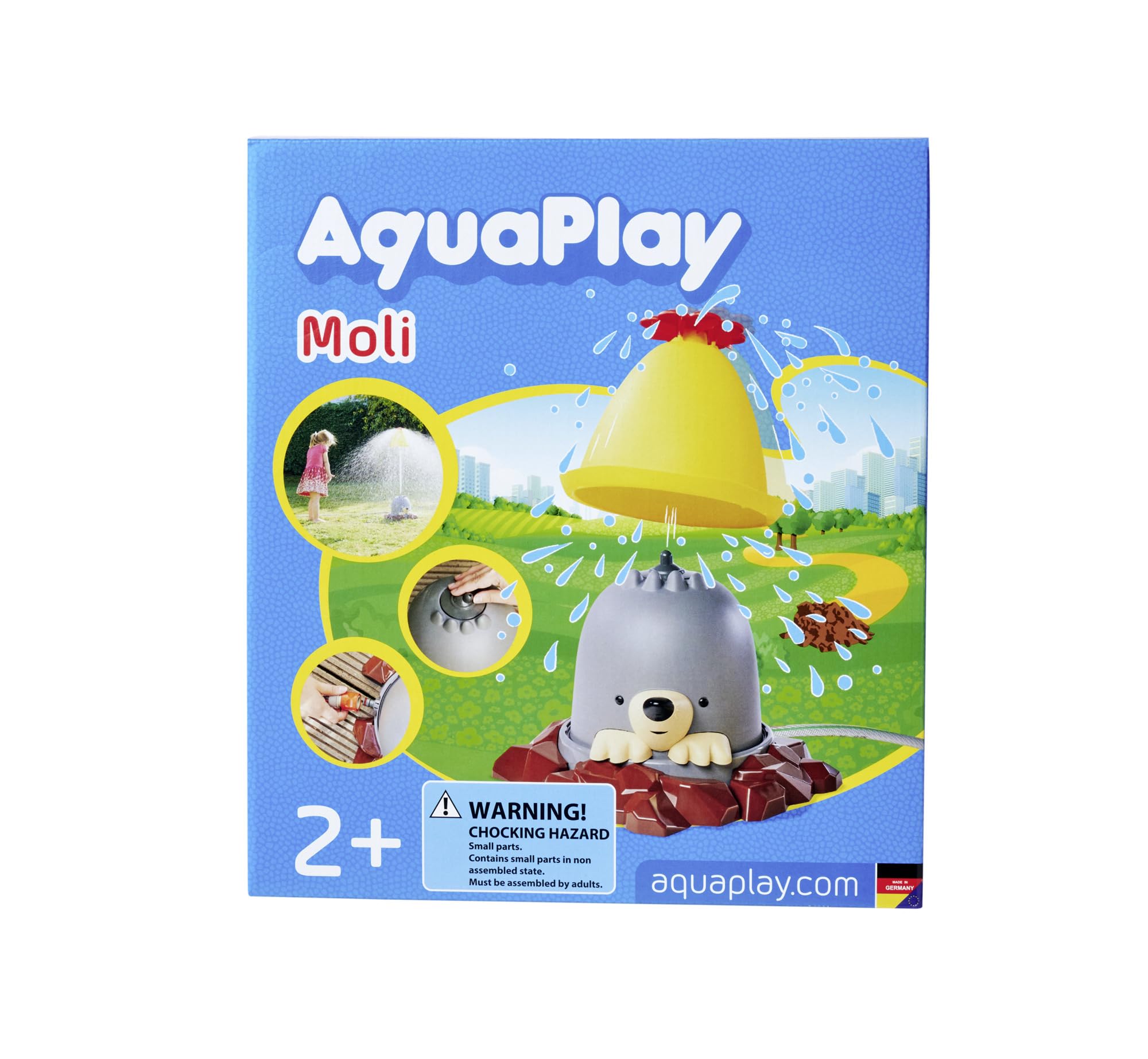 AquaPlay Moli DE Werbung, Plakat, Person, Kleidung, Hut