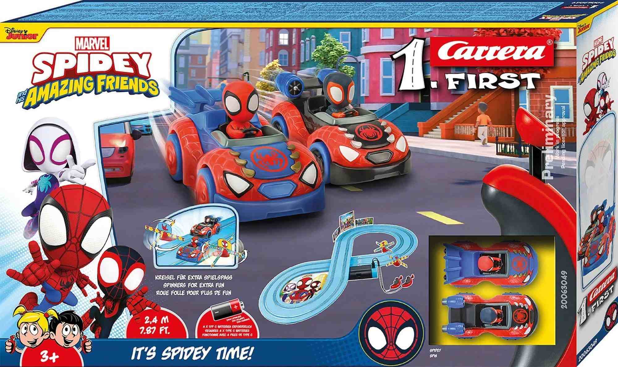 Carrera 20063049 - FIRST Spidey "It’s Spidey Time!" Rennbahn ab 3 Jahren