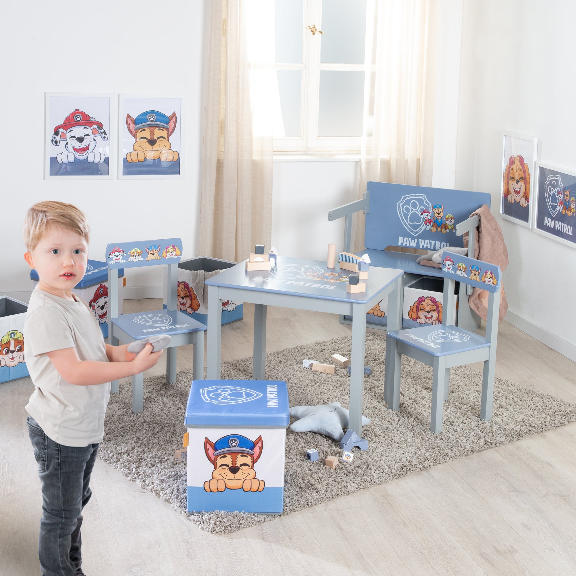 Roba 450018PW3 Kindersitzgruppe Paw Patrol blau – Spielmöbel - Bild 5 Roba 450018PW3 Kindersitzgruppe Paw Patrol blau – Spielmöbel - Produktbild 5