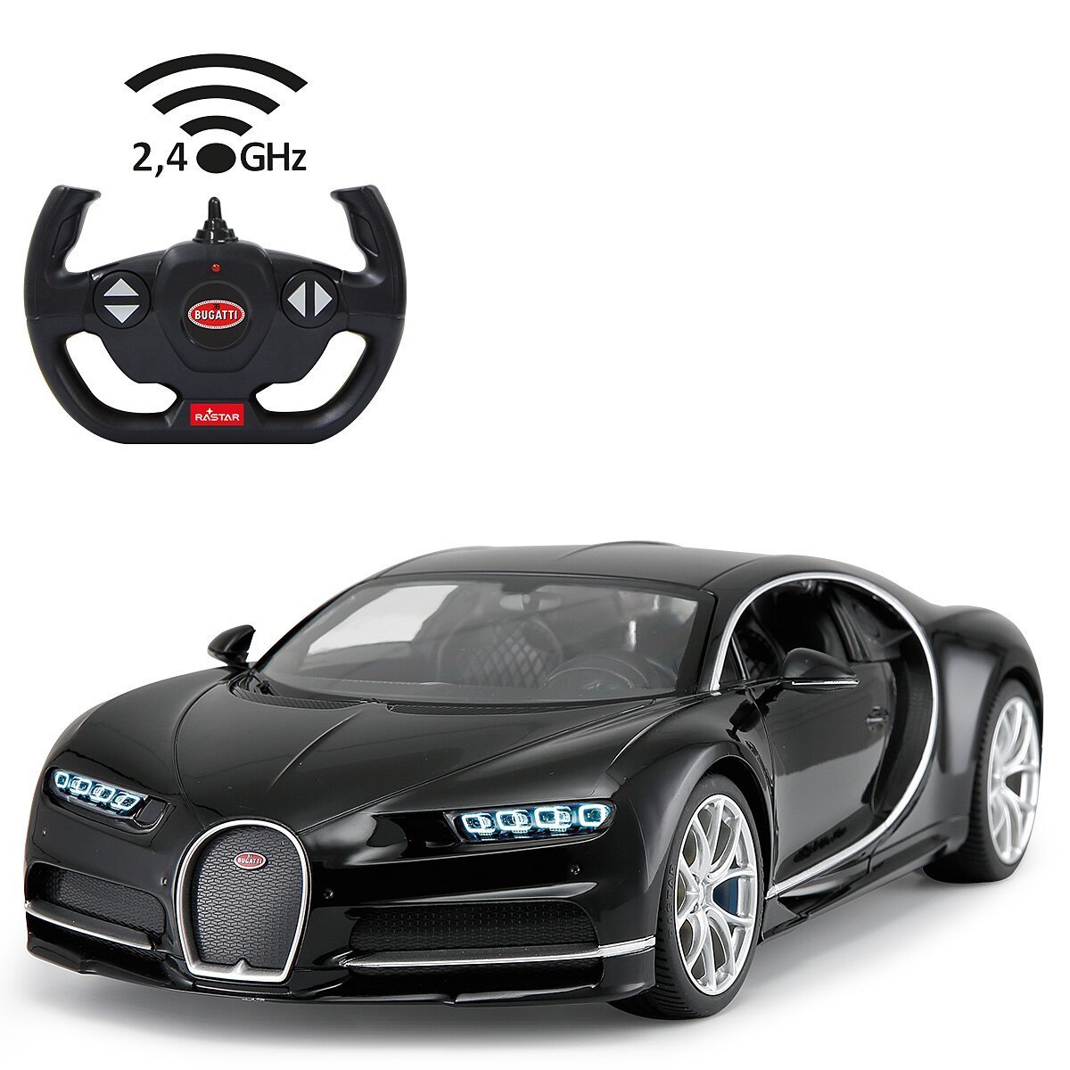 JAMARA Bugatti Chiron 1:14 schwarz 2,4GHz ab 6 Jahren JAMARA Bugatti Chiron 1:14 schwarz 2,4GHz ab 6 Jahren