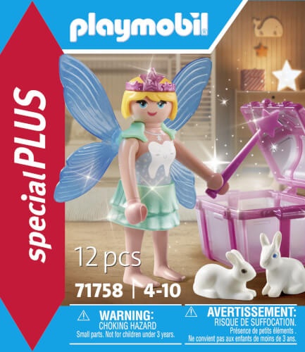 PLAYMOBIL 71758 - Special Plus: Zahnfee mit Zauberstab, Schatztruhe & Kaninchen Werbung, Plakat, Person