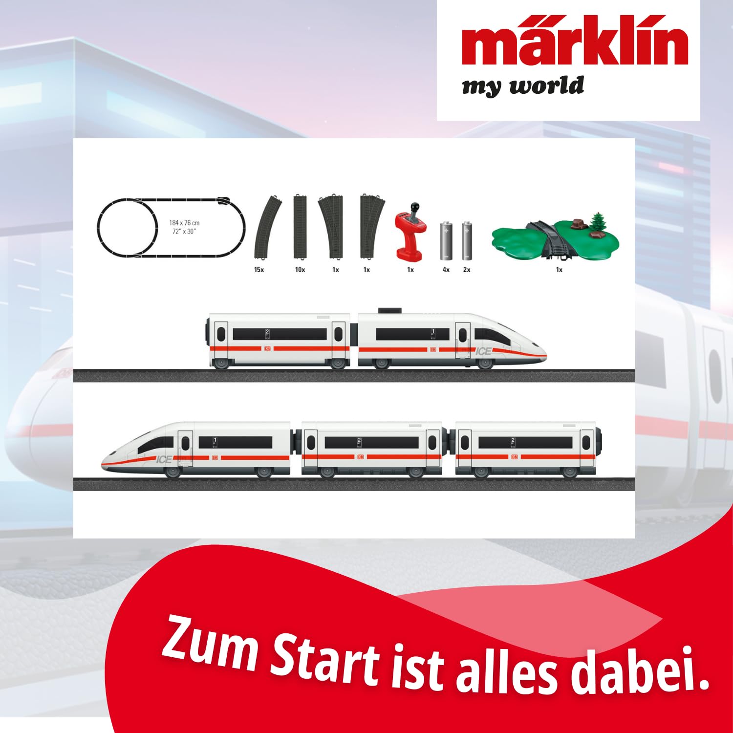 Märklin 029430 My World - Startpackung ICE 3
