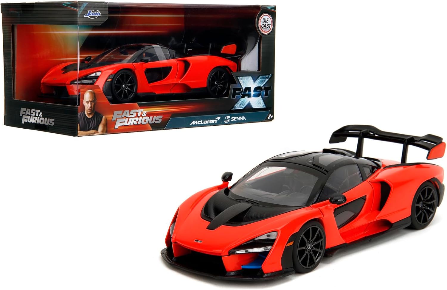 Jada Fast & Furious McLaren Senna 1:24 Modellauto mit Türen zum Öffnen 253203097 Jada, Fast, &, Furious, McLaren, Senna, 1:24, Modellauto, mit, Türen, zum, Öffnen, 253203097, Rad, Sprach, Coupe, Sportwagen, Leichtmetallfelge