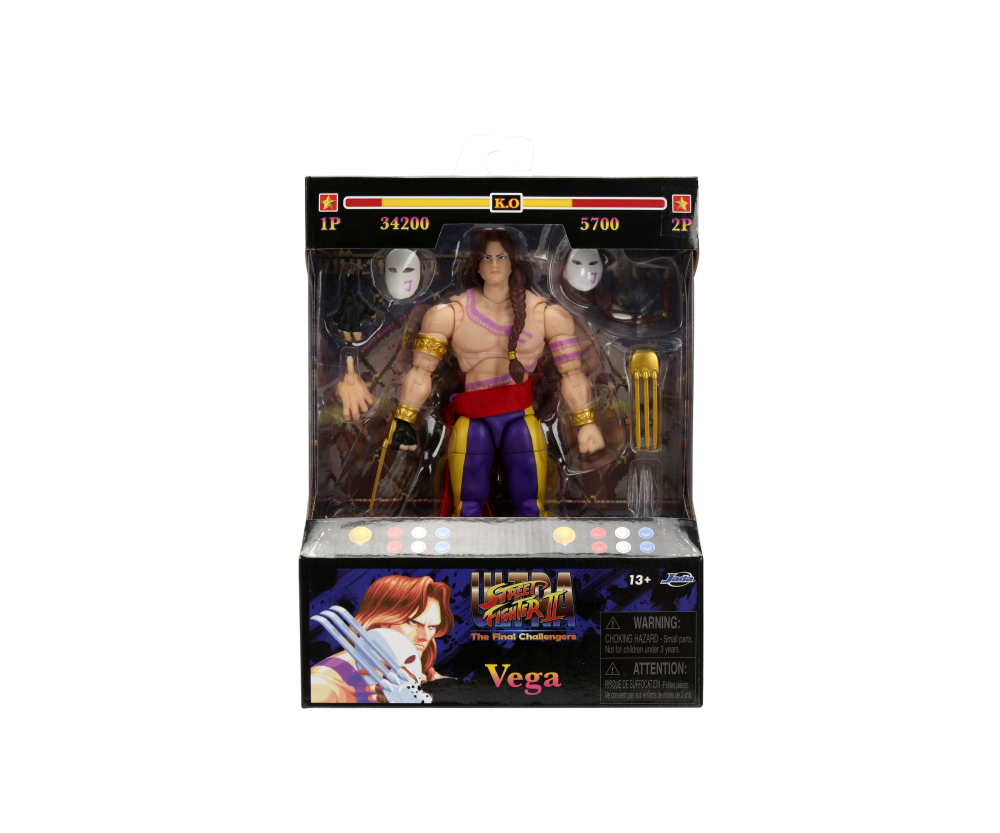 Jada Street Fighter II Vega 6" Figure Jada Street Fighter II Vega 6" Figure