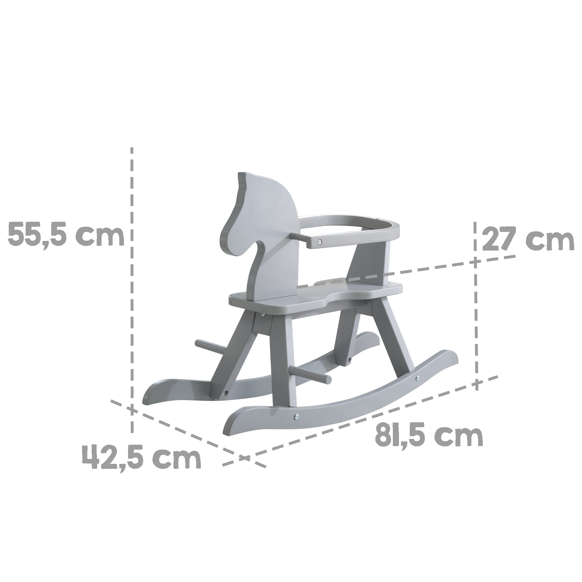 Roba 6918GA Schaukelpferd grau – Spielen & Spaß - Bild 5 Roba 6918GA Schaukelpferd grau – Spielen & Spaß - Produktbild 5