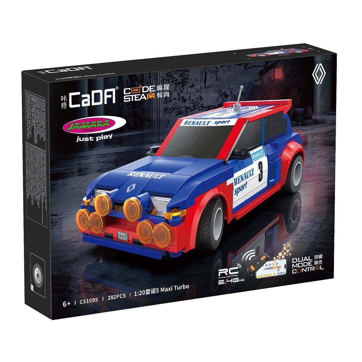 JAMARA CaDA Renault 5 Maxi Turbo 1:20 2,4GHz Bricks ab 6 Jahren JAMARA CaDA Renault 5 Maxi Turbo 1:20 2,4GHz Bricks ab 6 Jahren