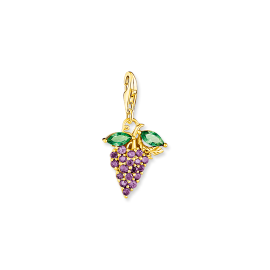 Thomas, Sabo, Anhänger, Charm-Club, Weintraube, Gold, Zubehor, Ohrring, Schmuck, Edelstein, Halskette