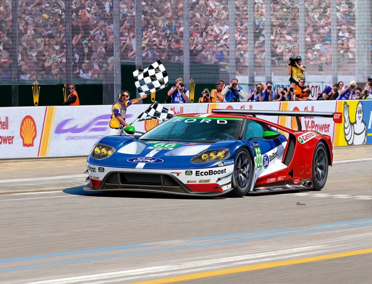 Revell 07041 Ford GT Le Mans 2017 - Rennsportmodell 1:24 Revell 07041 Ford GT Le Mans 2017 - Rennsportmodell 1:24