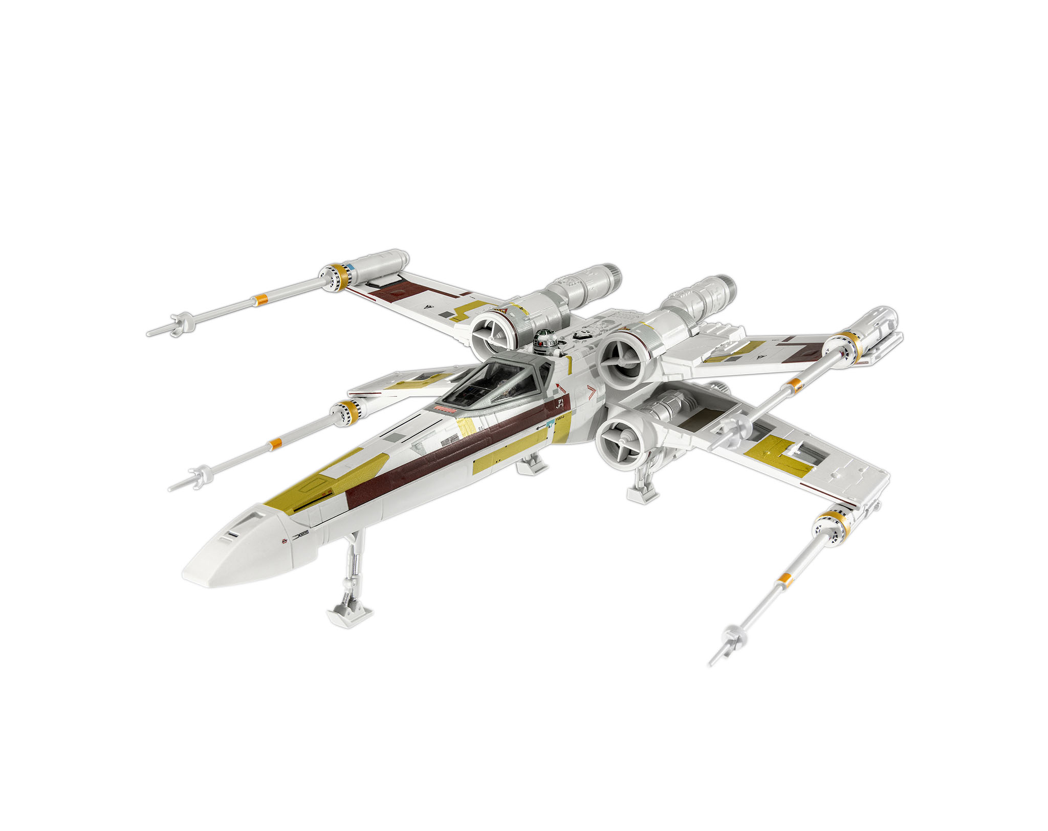 Revell 06790 Carson Teva's X-Wing Fighter Mandalorian Flugzeug, Transport, Fahrzeug, CAD-Diagramm, Diagramm